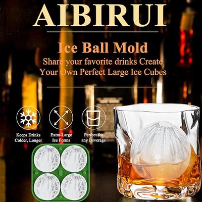 Bar Whiskey Round Ice Cube Maker Silicone Large Ball Shape - Temu