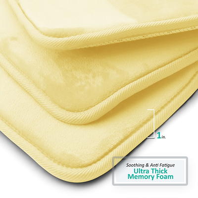 2 Piece Premium Memory Foam Bathroom Mat Set 17x24 and 20x32 inch Bath Rugs,  Green - Yahoo Shopping