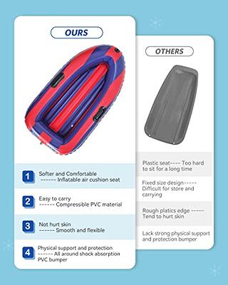 QPAU Inflatable Snow Sled, Heavy Duty Snow Tube with Reinforced Handles,  Snow Sleds for Kids and Adults Winter Toys Gifts, Toboggan for Family  Outdoor Sledding - Yahoo Shopping