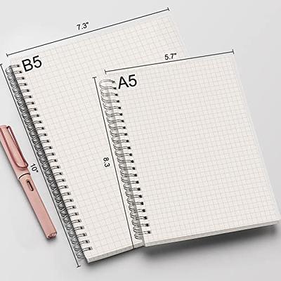 A5 Bullet Journal Notebook Hardcover Cardboard Grid Dotted Spiral Diary  Note