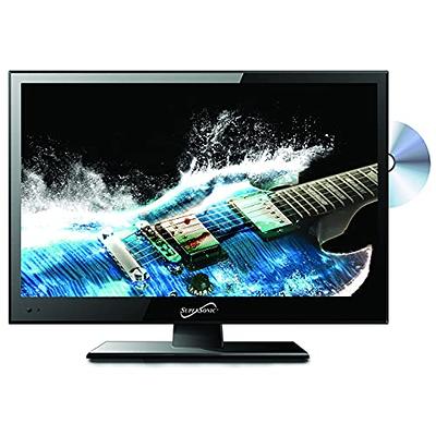 19 Inch TV, FHD LED Flat Screen TV 1080p IPS Display w/Digital Dual Tuners  ATSC/HDMI/VGA/AV/USB, 12 Volt RV TV Built in Dual Speakers Suitable for