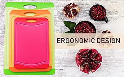Extra Large Cutting Board, Dishwasher Safe Chopping Boards With Juice  Grooves and Easy Grip Handle, BPA Free, 3 Pieces Plastic Cutting Board Set