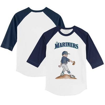 Tiny Turnip Tampa Bay Rays Youth White/Navy Military Star 3/4-Sleeve Raglan  T-Shirt