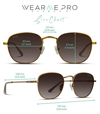 WearMe Pro - Classic Polarized Square Flat Retro Unisex Men Women Sunglasses