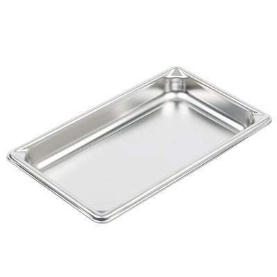 Vigor Full Size 4 Deep Anti-Jam Stainless Steel Steam Table Pan / Hotel  Pan with Footed Pan Grate - 22 Gauge