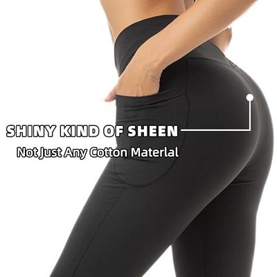 Women's Flare Leggings V Crossover High Waist Casual Workout Bootcut Yoga  Pants with Pockets 