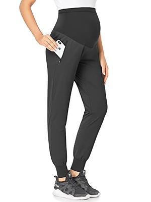 POSHGLAM Women's Maternity Joggers Casual Scrub Pants Quick-Dry Lightweight  Active Pants(Black, XX-Large) - Yahoo Shopping
