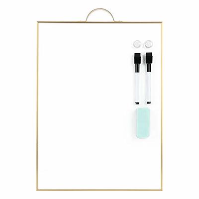 TSJ OFFICE Small White Board - 16 X 12 Portable Gold Aluminum Framed  Whiteboard, Magnetic Dry Erase Board with a Handle, to Do List Notepad for  Office, Home, School - Yahoo Shopping