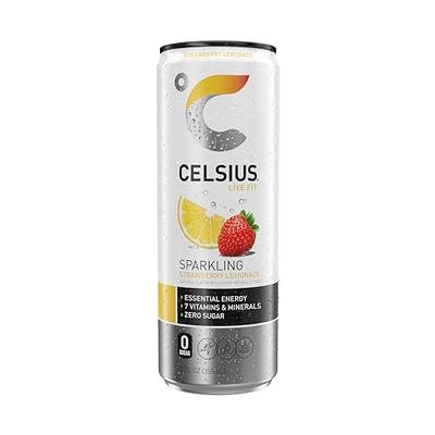 CELSIUS Sparkling Oasis Vibe, Functional Essential Energy Drink, 12 Fl Oz  (Pack of 12)