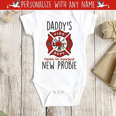 Baby Bodysuit - Daddy's New Probie Firefighter