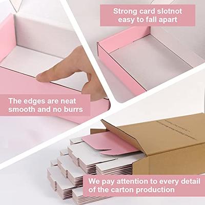 Small Pink Shipping Boxes for Small Business Pack of 25-4x4x2 inches  Cardboard Corrugated Mailer Boxes for Shipping Packaging Craft Gifts Giving