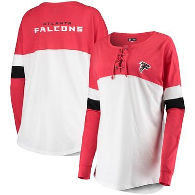 Men's Nike Gray/Red Atlanta Falcons Fan Gear Throwback Colorblock T-Shirt