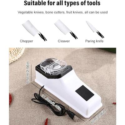 Electric Knife Sharpener USB Powered Multi-Function Electric Knife  Sharpening Tool for Chef Kitchen Knife Fruit Knives Scissors