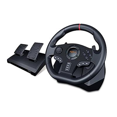 PXN V9 PC Steering Wheel With 3-Pedals and Shifter Gaming Racing Wheel  270/900° Dual-Motor Feedback Driving gaming Steering Wheel for  PC,PS4,PS3,Xbox