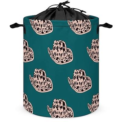 Laundry Hamper with Lid Cartoon Cowgirl Hat Collapsible Laundry Basket  Large with Handle Cow Print Oxford Storage Basket Round with Drawstring  Closure for Bedroom Bathroom Dorm 42L - Yahoo Shopping