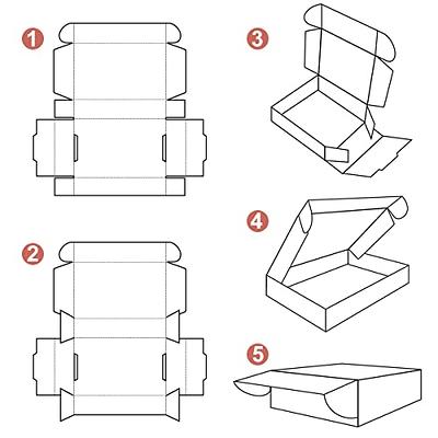  Famagic 7x5x2 Small Packaging Boxes 25 Pack - White Cardboard  Shipping Boxes, Corrugated Mailer Boxes for Small Business, Mailing Boxes  for Packaging, Bulk : Office Products