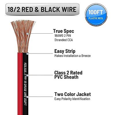 12 Gauge Wire Power Wire Red And Black 12 Awg 2 Conductor Wire 100ft  12v/24v Dc