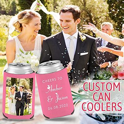 Custom Can Sleeve Beer Coolers Bulk Personalized Can Cooler With Photo Logo  Customized Insulated Beverage Bottle Holder for Party Weddings Fishing