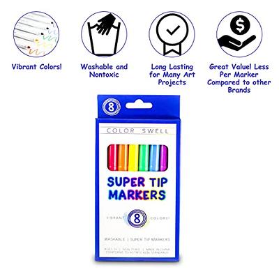 Color Swell Super Tip Washable Bulk Markers Pack 36 Boxes of 8