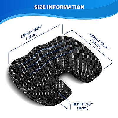 Gel Wheelchair Seat Cushion for Long Sitting U Shape Seat Cushions for  Wheelchair&Mobility Scooters,Breathable Thicken Cooling Seat Cushion for  Office Chair&Car Seat Sciatica&Back Pain Relief (Blue) - Yahoo Shopping