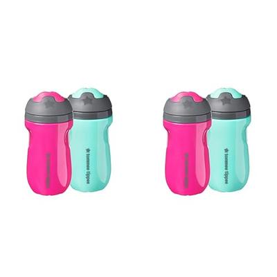 Tommee Tippee 2pk Insulated Sportee Toddler Water Bottle with Handle -  Orange and Blue - 9oz