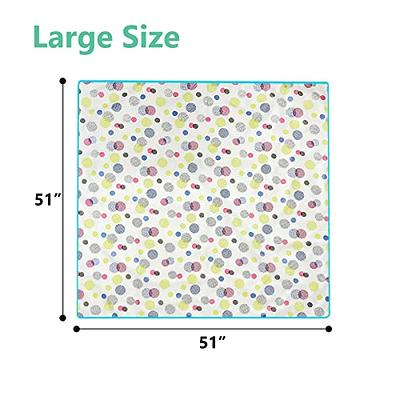 Large Splat Mat 54x72 Inches Extra Large Waterproof Mat Anti-Slip Bottom,  Baby Art Playtime Mat for Craft/Mealtime on Table or Floor, Washable