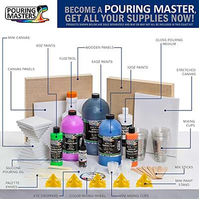 U.S. Art Supply - 1 Quart Floetrol Additive Pouring Supply Paint Medium  Deluxe Kit for Mixing, Epoxy, Resin - Silicone Oil,1 and 10 Ounce Plastic  Cups, Mini Painting Stands, Sticks, Pallete Knifes - Yahoo Shopping