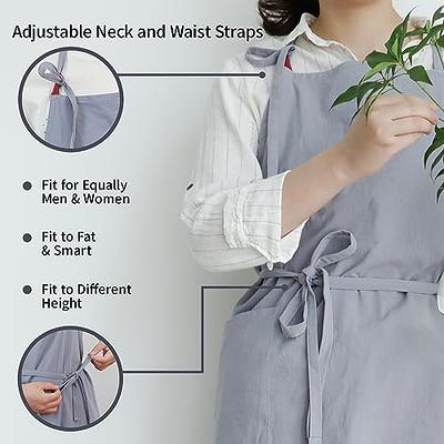 2Pack Adjustable Mens Women Bib Dress Aprons Waterproof Kitchen Cooking  Apron