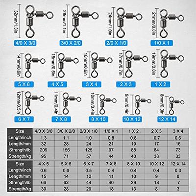 Goture 3 Way T-Turn Fishing Swivels,100PCS Rolling Ball Bearing Stainless  Steel for Bass Trout in Saltwater and Freshwater - Yahoo Shopping