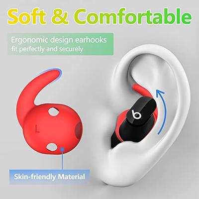 AhaStyle 3 Pairs Beats Studio Buds Ear Hooks Anti-Slip Ear Covers Silicone  Accessories【Not Fit in The Charging Case】 Compatiable with New Beats Studio