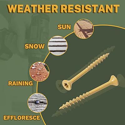 LIONMAX Deck Screws 3-1/2 Inch, Wood Screws #10 x 3-1/2 , 700 PCS