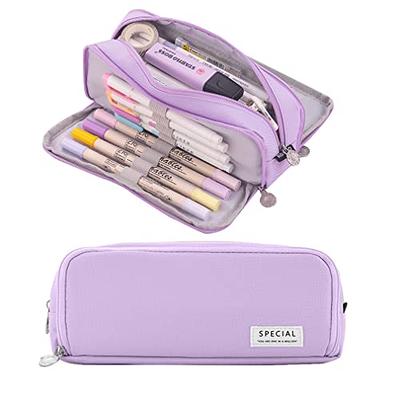 LHMTQVK Large Pencil Case Pencil Pouch Can Expand Pencil Bag Big Capacity  Pencil Bag Large Storage Pouch Pencil Case Aesthetic Pencil Cases for  Adults