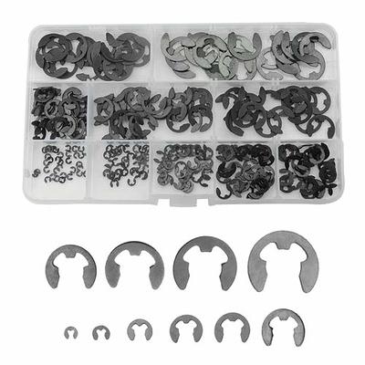 TOVOT 300PCS E Clip Set Alloy Steel E Clips Assortment Kit 10 Sizes Retaining  Rings (M1.5/M2/M3/M4/M5/M6/M7/M8/M9/M10) - Yahoo Shopping
