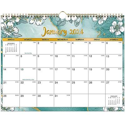 2024 Wall Calendar - Calendar 2024, Jan. 2024 - Dec. 2024, 12 Monthly Wall  Calendar with Thick Paper, 14.6 x 11.5, Twin-Wire Binding + Hanging Hook  + Unruled Blocks with Julian Date - Yahoo Shopping