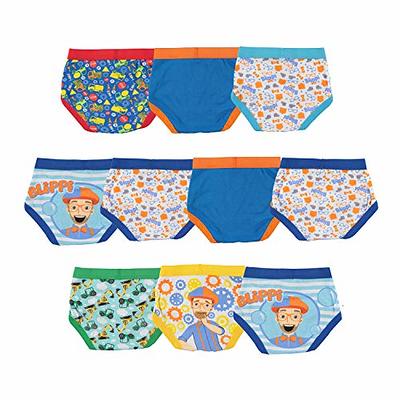 Blippi boys Blippi 7-pk and 10-pk Toddler Boys 100% Combed Cotton Underwear  Briefs in Sizes 2/3t and 4t, Blippi 10pk, 2-3T: Clothing, Shoes & Jewelry 