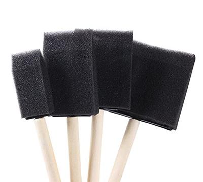 Foam Brush,25 Pieces 1-Inch Foam Brush Set Sponge Paint Brushes Wooden Handle Lightweight for Students Family Drawing Painting Staining Art and Crafts