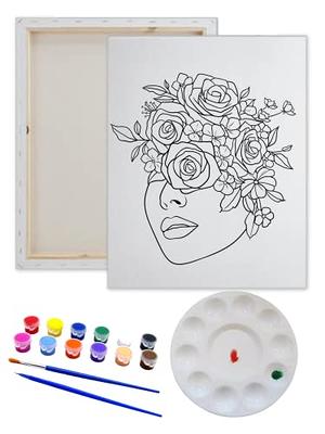 VOCHIC Canvas Painting Kit Pre Drawn Canvas for Painting for Adults Kids  Party Kits Paint and Sip Party Supplies Landscape 8x10 Canvas to Paint Art  Set - Yahoo Shopping