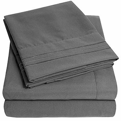1500 Supreme Collection King Sheet Sets Gray - Luxury Hotel Bed Sheets and  Pillowcase Set for Mattress - Extra Soft, Elastic Corner Straps, Deep  Pocket, Gray - Yahoo Shopping