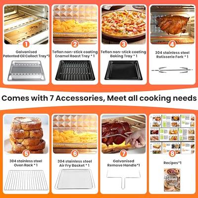 Fryer Oven ,32QT X-Large Air Fryer Toaster Oven Stainless Steel