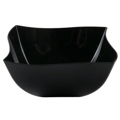 Fineline 5024-BK Super Bowl 24 oz. Black PET Plastic Bowl - 100/Case