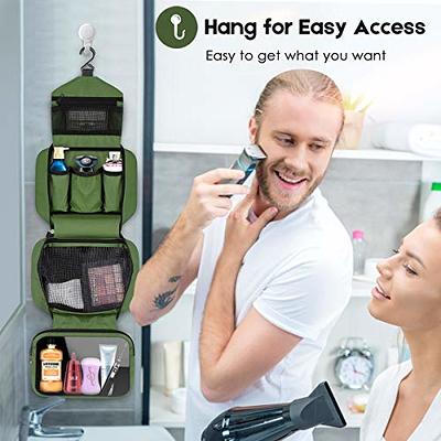 Hanging Toiletry Bag for Men & Women, Portable Travel Kit Cosmetic  Organizer, Waterproof Makeup Shower Bag Shaving Dopp Kit for Travel, Trip