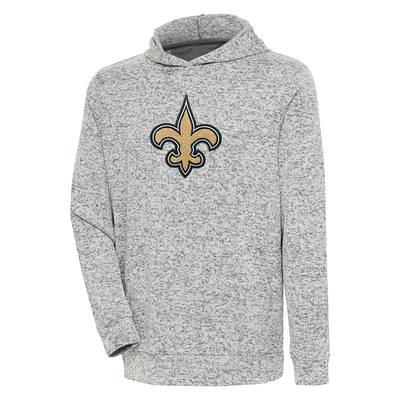 Antigua New Orleans Saints Women's Black Victory Crewneck Chenille