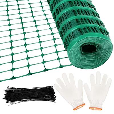 Plastic Safety Fence 2 X 164 Ft Plastic Mesh Fence Roll Reusable Animal  Construction Barrier Netting Temporary Pool Fences Snow Fence for  Construction Fencing Animal Fencing Garden Fencing (Green) – Built to