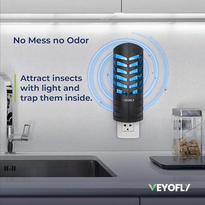 VEYOFLY Fly Trap, Plug in Flying Insect Trap, Fruit Fly Traps for Indoors-Safer  Home Indoor