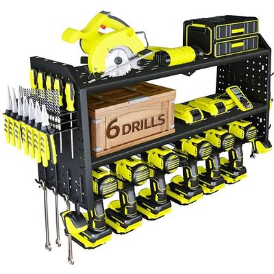 KAFAHOM Power Tool Organizer,Large 6 Drill Holder Wall Mount,Heavy