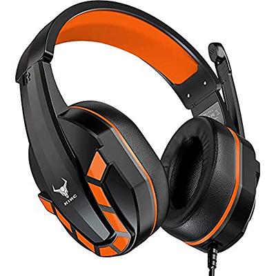  PHOINIKAS Gaming Headset for PS5, PS4, PC, Xbox one Headset  with 7.1 Sound, Bluetooth Wireless Over Ear Headphones for  Phone/Tablet/Laptop, with Noise Cancelling Detachable Mic, LED Light, Up to  40h 