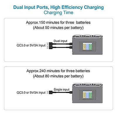 TOPUSSE Rechargeable 3.7v 2032 Battery with Charger, 8 Pack LIR2032 Button  Battery Can Replace ML2032,CR2032 3v Lithium Batteries for Airtag, Car