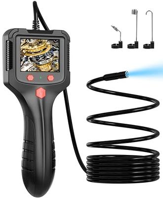 Endoscope Camera with Light, Industrial Digital Borescope, Snake Camera  1080P 8mm IP67 Waterproof Inspection Camera, Sewer Drain Camera with 6 LED  Lights 2.4 IPS Screen, 16.4FT Semi-Rigid Cable - Yahoo Shopping