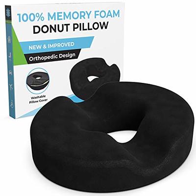 Gel Enhanced Donut Pillow for Tailbone Pain - Non-Slip Orthopedic Gel Butt  Cushion for Hemorrhoids, Postpartum, Pregnancy, Bed Sores, Sitting 