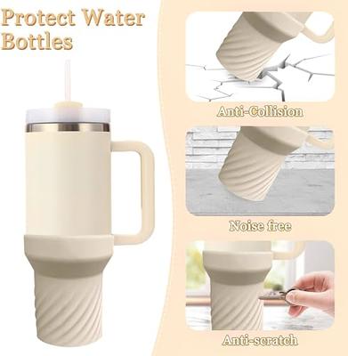 Silicone Boot and Straw Cover for Stanley Cup 40 oz, Bottom Sleeve Protector  Accessories for Stanley, Anti-Slip, Anti-noise, Protective (Cream, 40oz) -  Yahoo Shopping